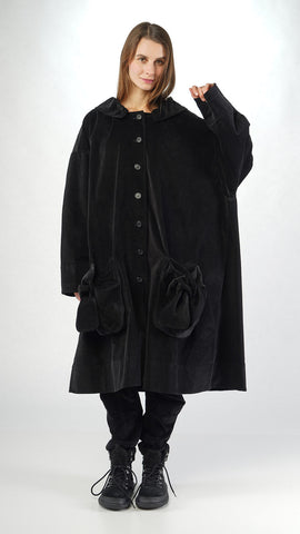 Rundholz AW25 3231203 coat black or dark grey
