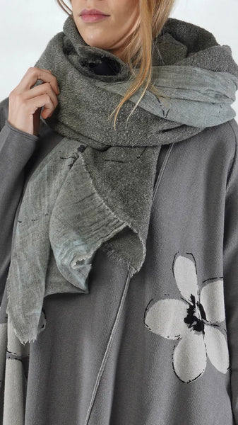 Rundholz AW25 3361405 scarf grey print
