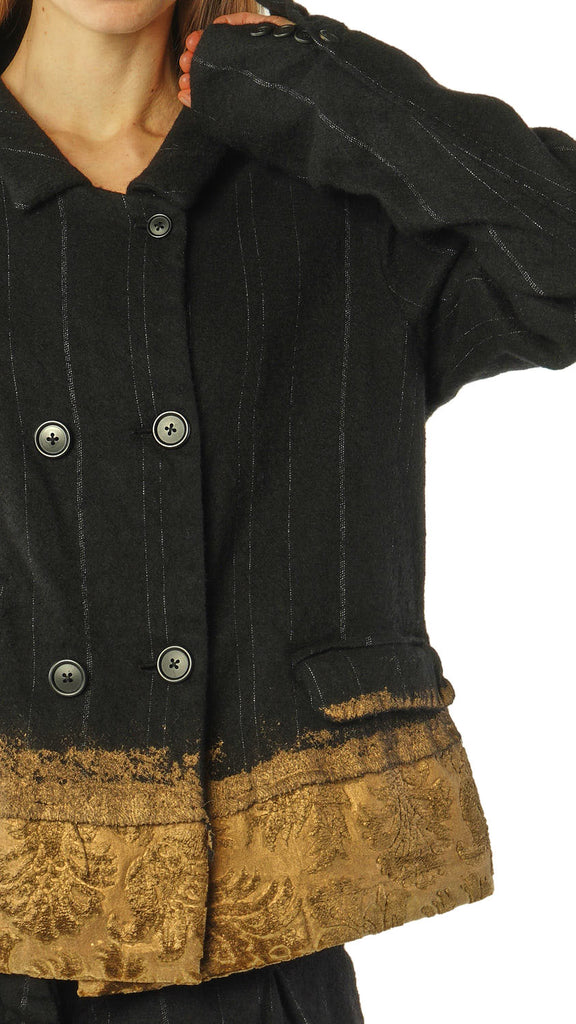 Rundholz AW26 1021111 jacket black stripe