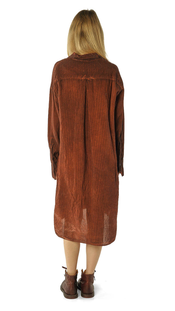 Rundholz AW26 2131902 tunic henna cloud stripe