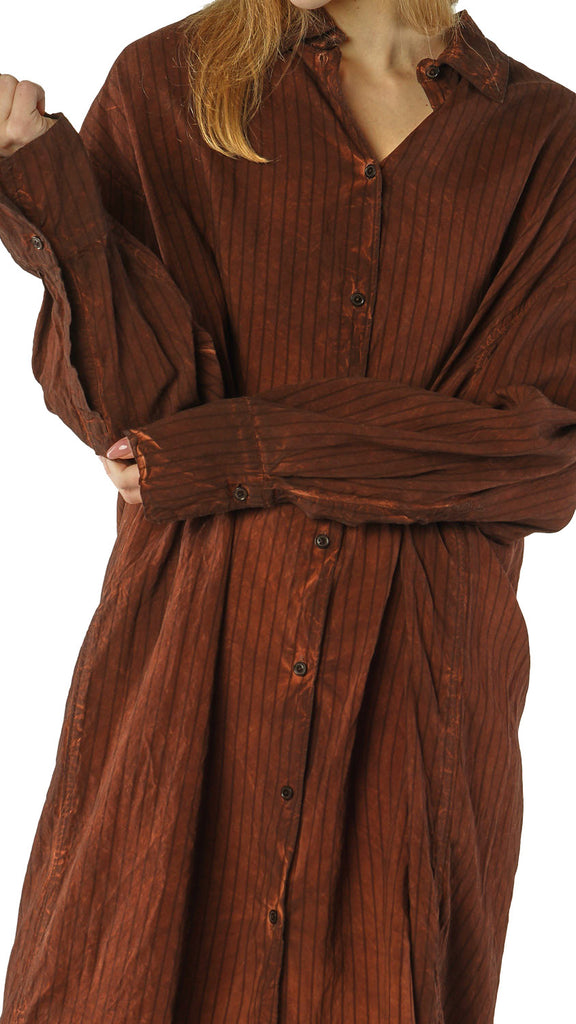 Rundholz AW26 2131902 tunic henna cloud stripe