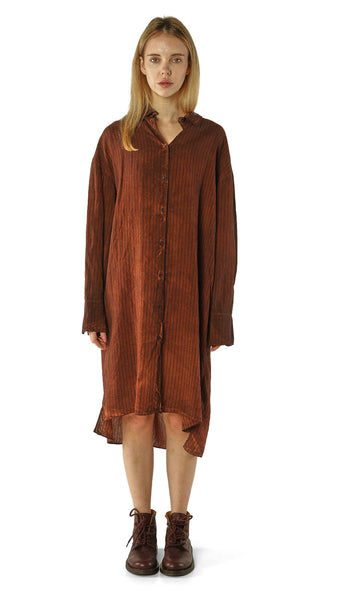 Rundholz AW26 2131902 tunic henna cloud stripe