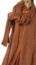 Rundholz AW26 2257205 knitted coat henna melange