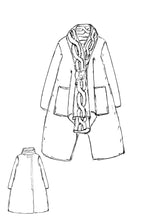 Rundholz AW26 2257205 knitted coat henna melange