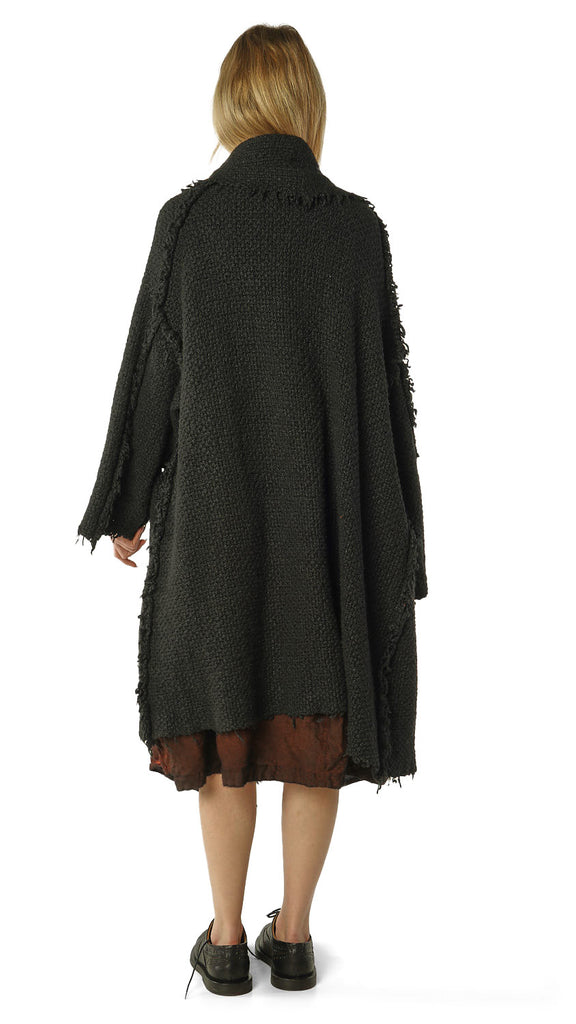Rundholz AW26 2627204 knitted coat black