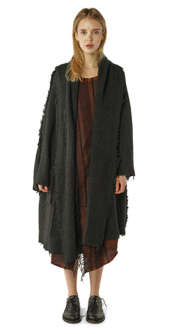 Rundholz AW26 2627204 knitted coat black