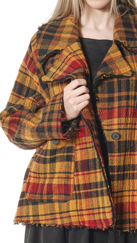 Rundholz AW26 3281102 jacket forest check