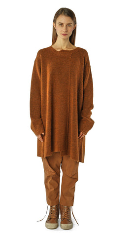 Rundholz AW26 3317003 knited tunic bronze melange