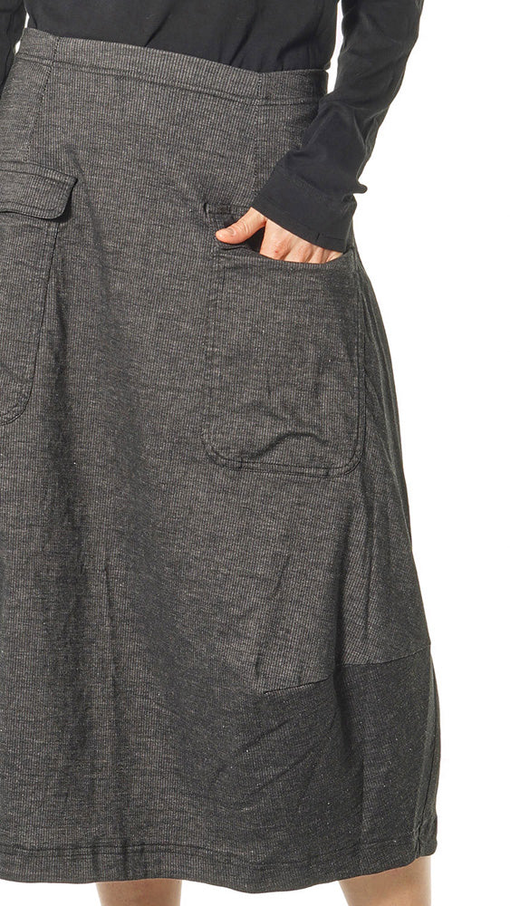 Rundholz AW26 3410316 skirt bronze stripe