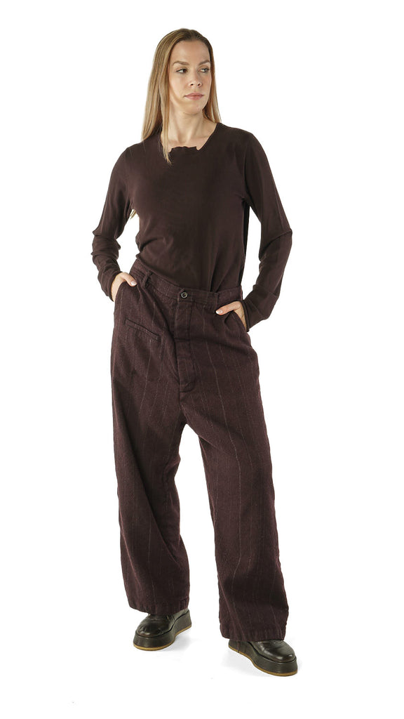 Rundholz AW26 4020104 trousers purple stripe