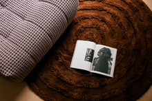 HK Living : Round woolen rug mahogany, Ø150cm