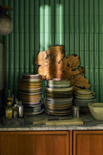 HKLiving Chef ceramics: deep plate M, rustic green