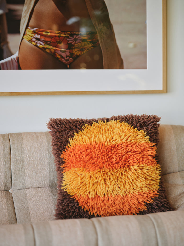 HK Living : Fluffy cushion horizon 55x55cm