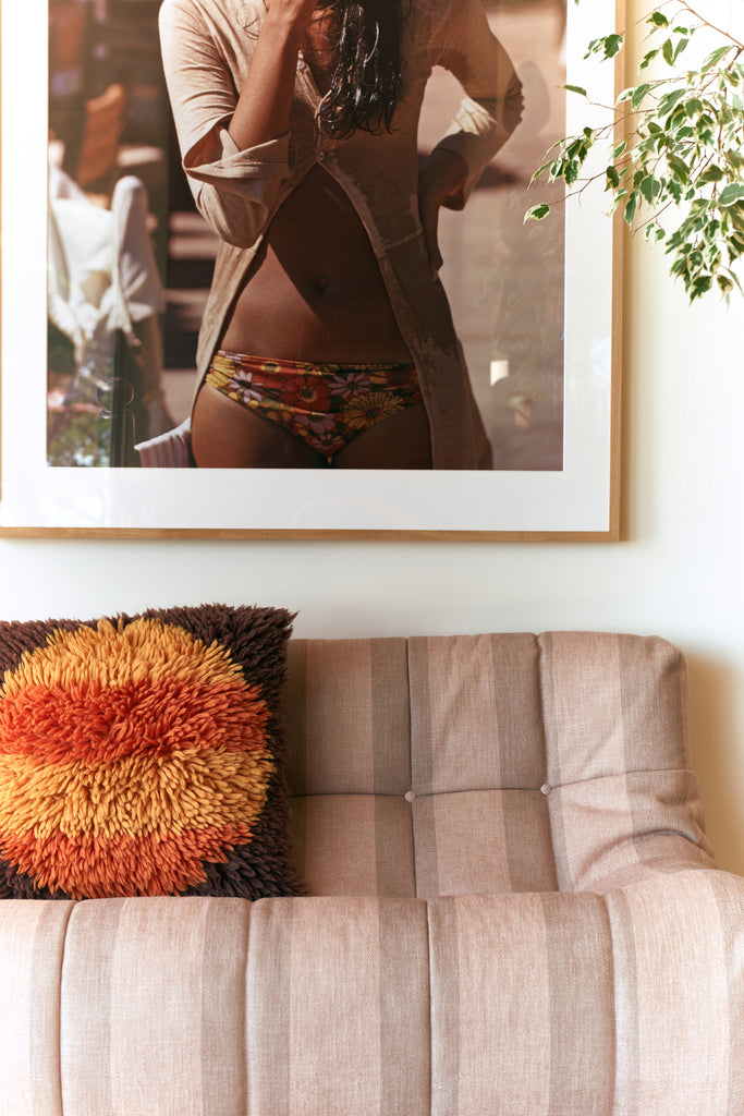 HK Living : Fluffy cushion horizon 55x55cm