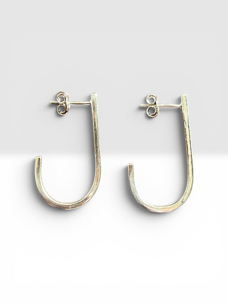 Jay curve earrings - silver