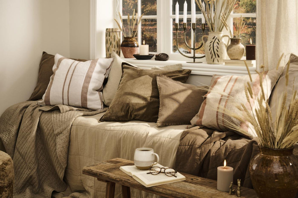 IB Cushion cover velvet chocolate