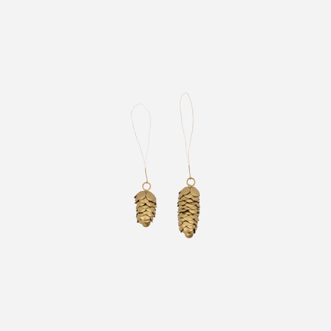 Cone, Gold decoration SET OF 2