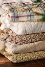 Ib Laursen Quilt w/raspberry and purple window pattern