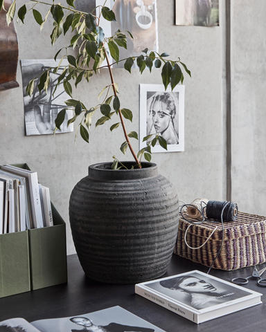 Planter, HDHafa, Grey;Brown