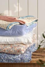 Ib Laursen Quilt w/orange and blue flowers