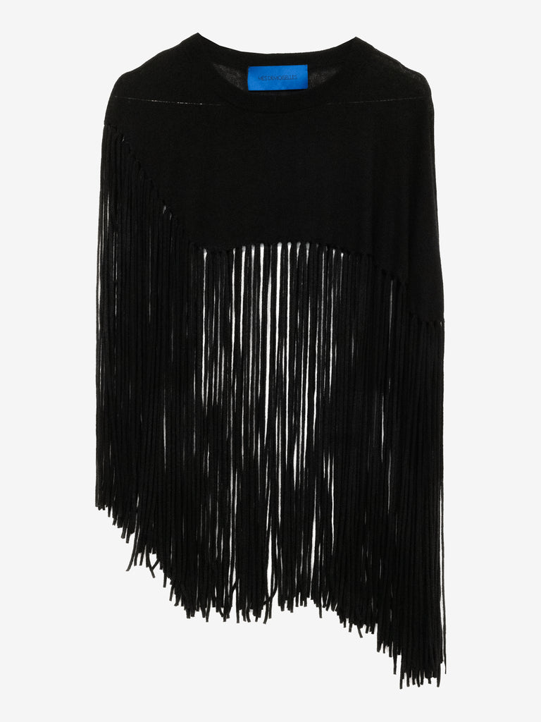 Mes Demoiselles FRITZI Poncho Ivory Or Black