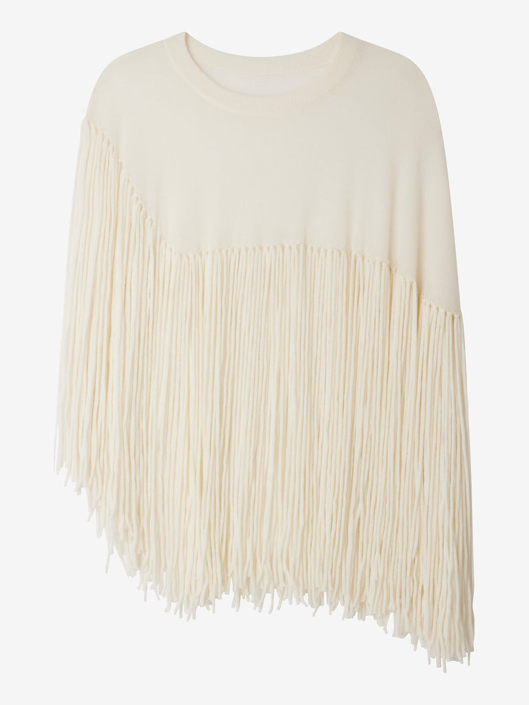 Mes Demoiselles FRITZI Poncho Ivory Or Black
