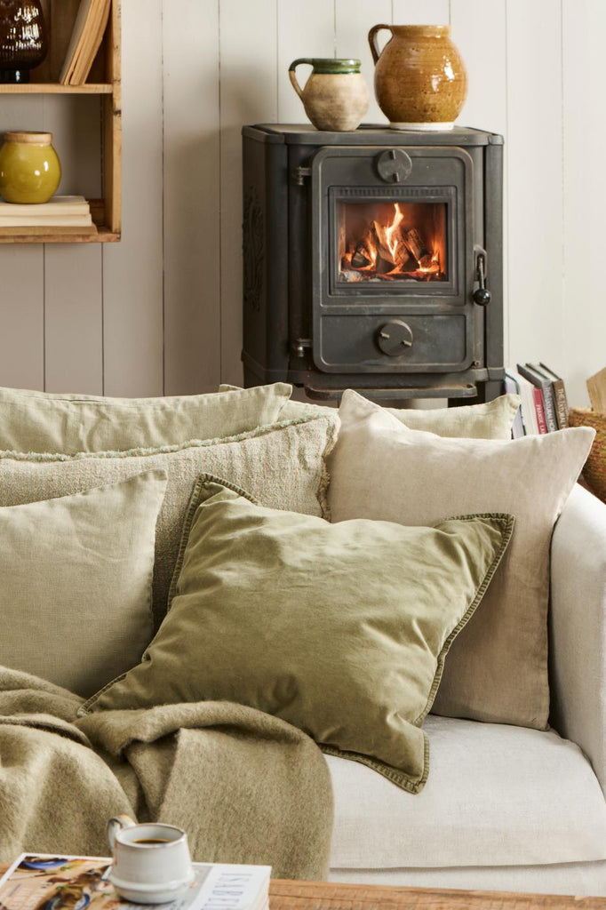 IB Laursen Cushion cover eucalyptus green