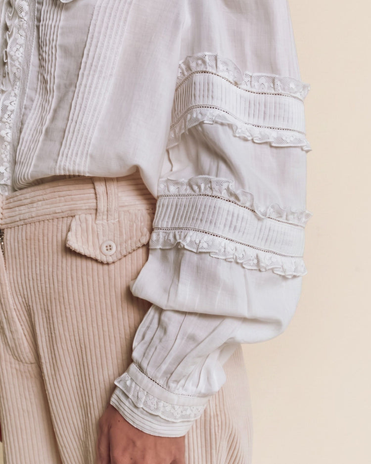 AW26 BLOUSE VINTAGE DENTELLES