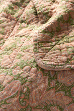 IB Quilt w/green and light pink paisley pattern