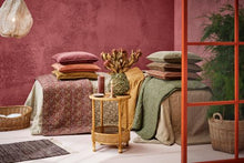 Ib Laursen Quilt light pink w/green, grey and dark pink paisley pattern