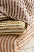 Ib Laursen Quilt sand w/ochre  stripes