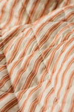 Ib Laursen Quilt sand w/sienna stripes