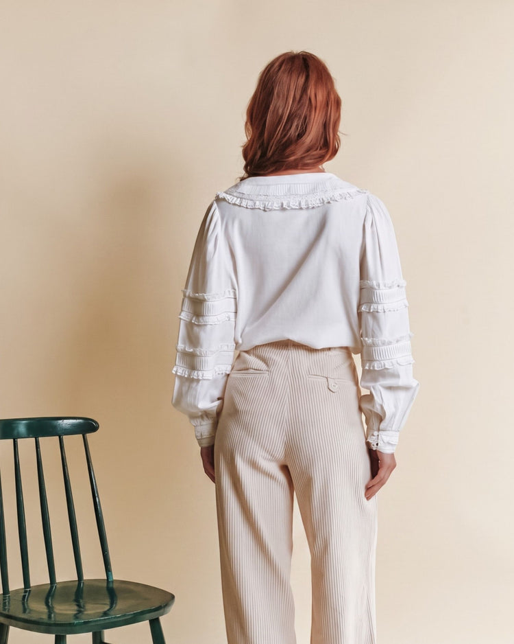 AW26 BLOUSE VINTAGE DENTELLES