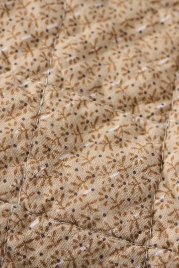 Ib Laursen Quilt beige w/small brown flowers