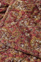 Ib Laursen Quilt light pink w/green, grey and dark pink paisley pattern