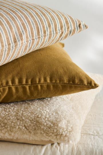 Ib Laursen Cushion cover ochre green 50x50