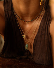 Ekadori Sunflare Necklace Green Onyx