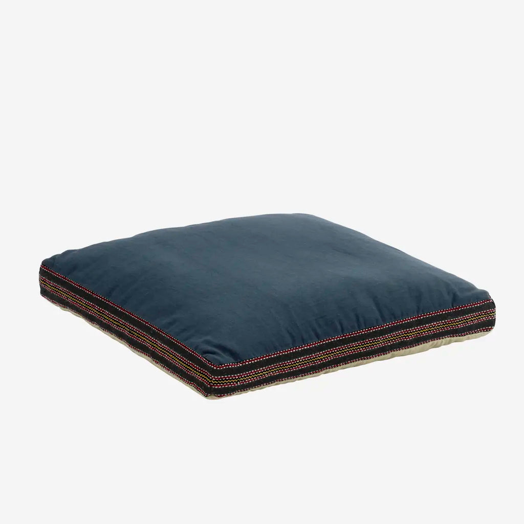 Madam Stolz COTTON SEATING MAT Blue