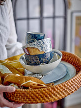 Hezha Bowl, Blue, Stoneware