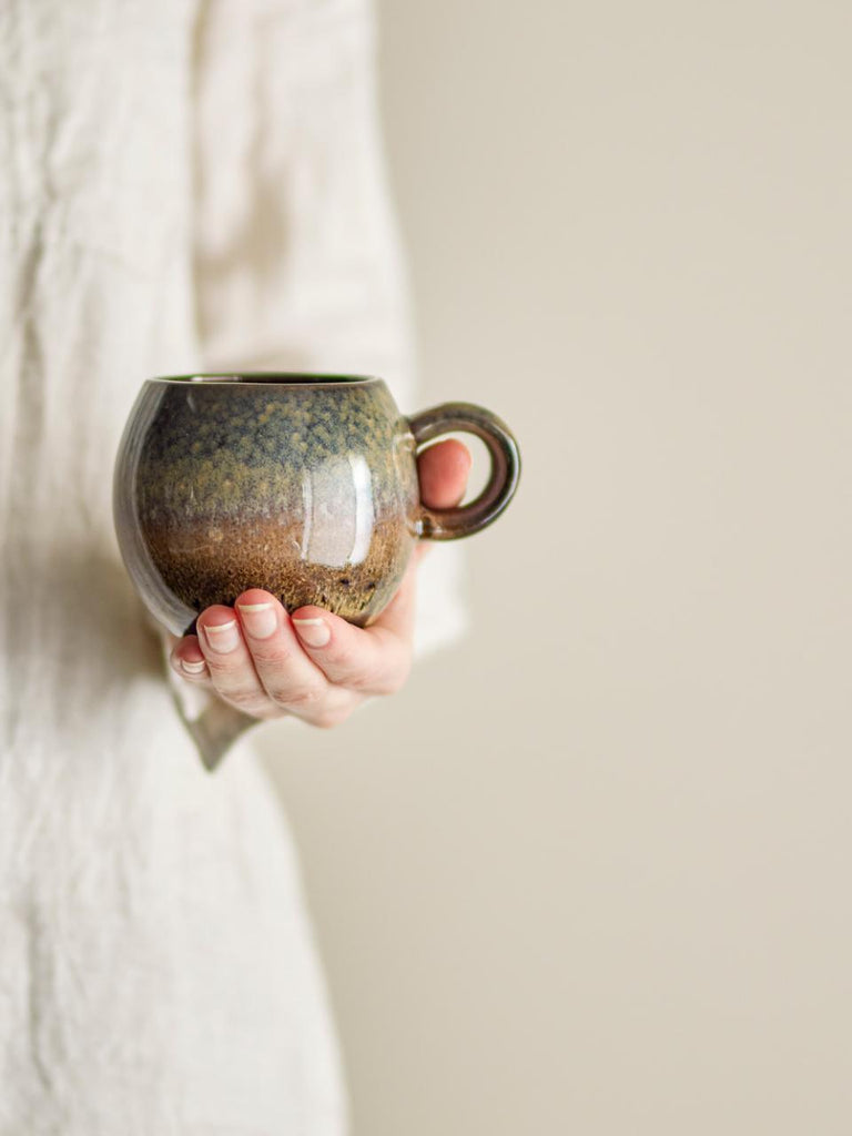 Paula Cup, Brown glazed, Stoneware