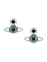 Vivienne Westwood DEANNA EARRINGS - PLATINUM / BLUE