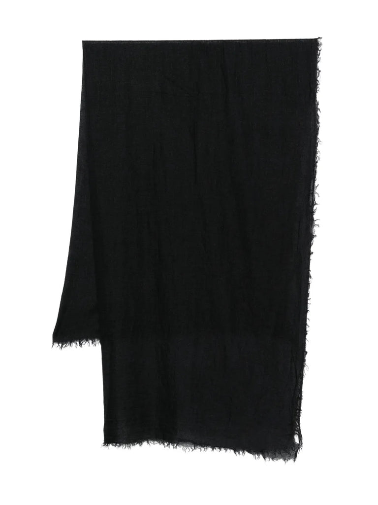 Rick Owens FW26 Rick Owens  KNITTED PASHMINA FRAYED SCARF