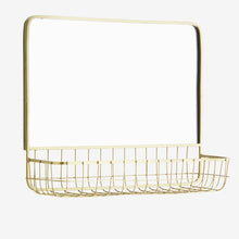 Mirror w/ Iron Shelf