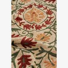 Madam Stoltz Suzani embroidered throw