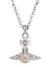 Vivienne Westwood New Petite Orb Pendant Platinum / Light Peach / Light Gold