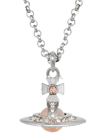 Vivienne Westwood New Petite Orb Pendant Platinum / Light Peach / Light Gold