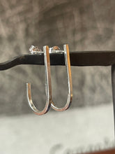 Jay curve earrings - silver