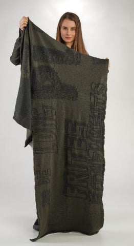 Rundholz 3897716 knitted scarf jungle jacquard