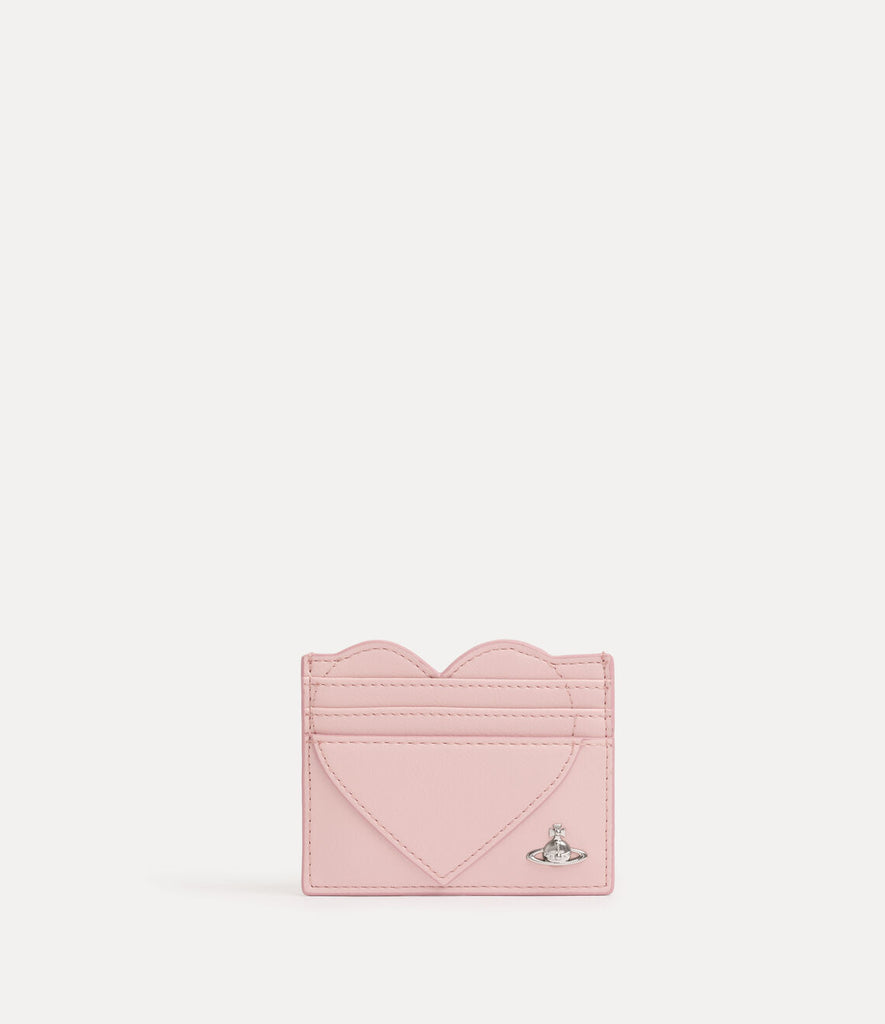 Vivienne Westwood pink heart card holder