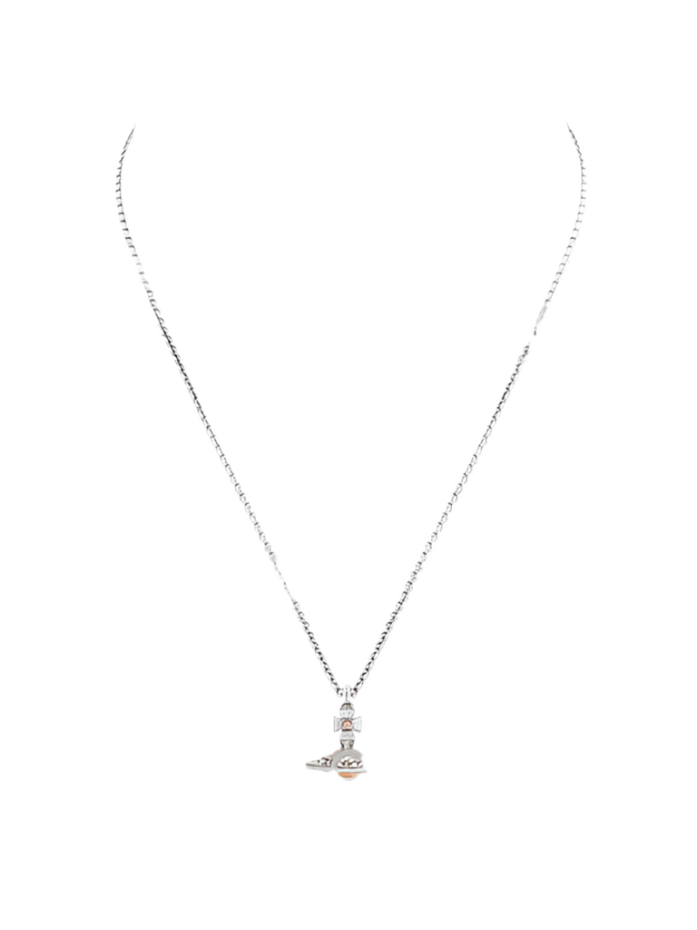 Vivienne Westwood New Petite Orb Pendant Platinum / Light Peach / Light Gold